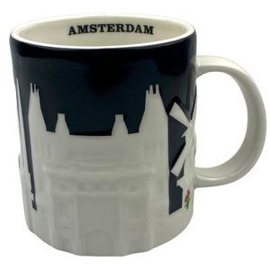 Starbucks Skyline Series 3D Relief Collectors Mug Amsterdam 16 Oz